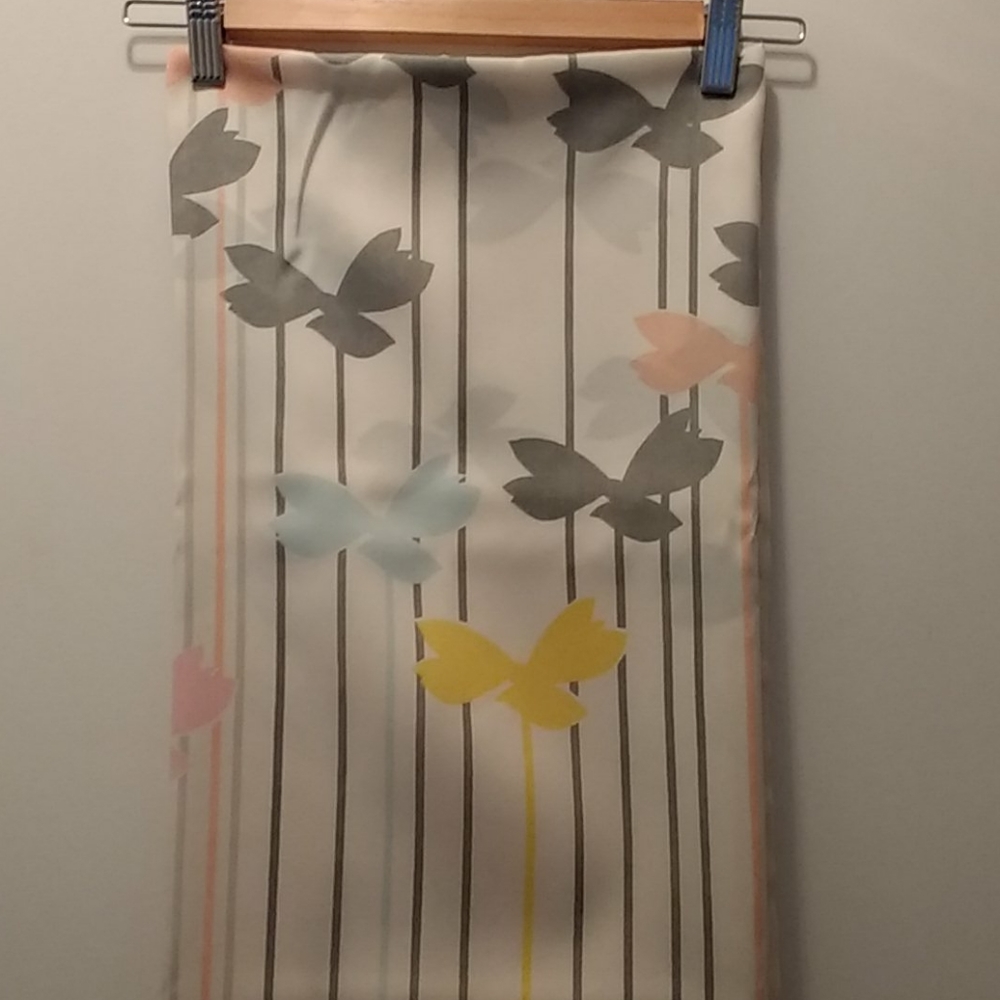 Butterfly Fabric Shower Curtain